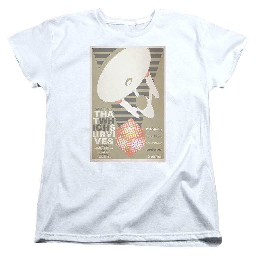 STAR TREK/TOS EPISODE 72 - S/S WOMENS TEE - WHITE