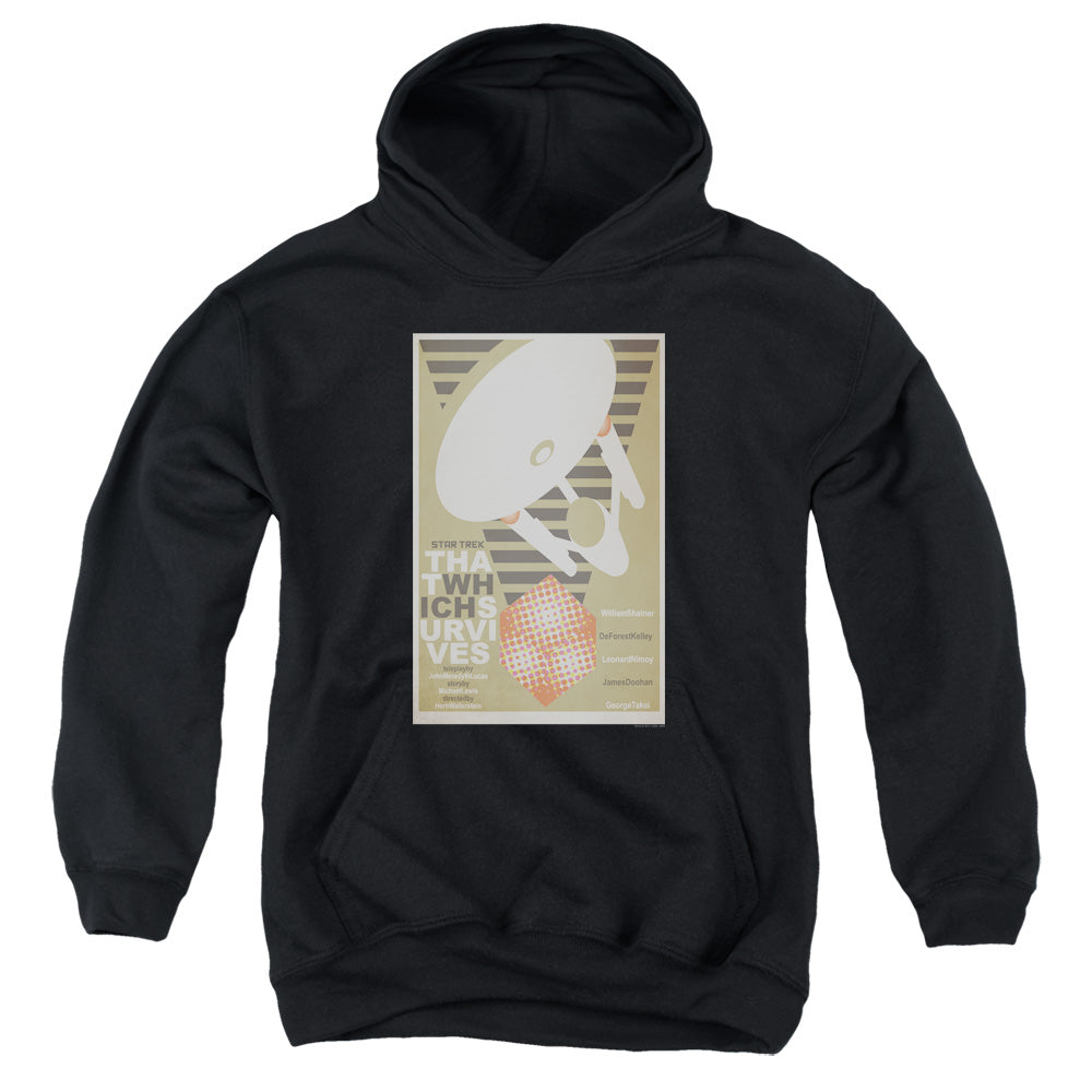 STAR TREK/TOS EPISODE 72 - YOUTH PULLOVER HOODIE - BLACK