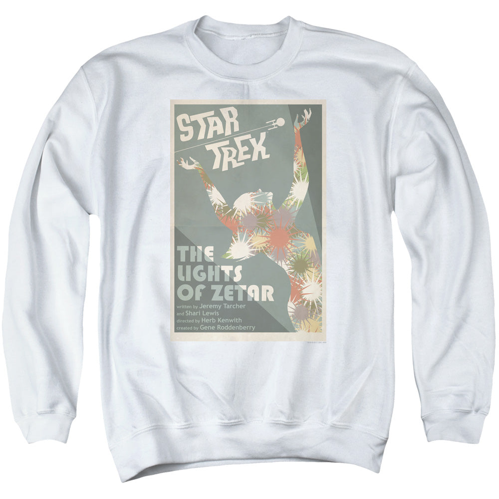 STAR TREK/TOS EPISODE 73 - ADULT CREWNECK SWEATSHIRT - WHITE