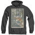 STAR TREK/TOS EPISODE 73 - ADULT HEATHER HOODIE - BLACK