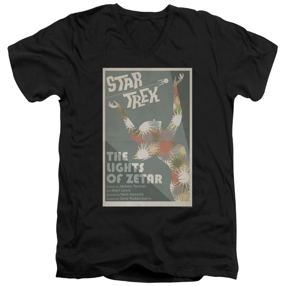 STAR TREK/TOS EPISODE 73 - S/S ADULT V-NECK 30/1 - BLACK
