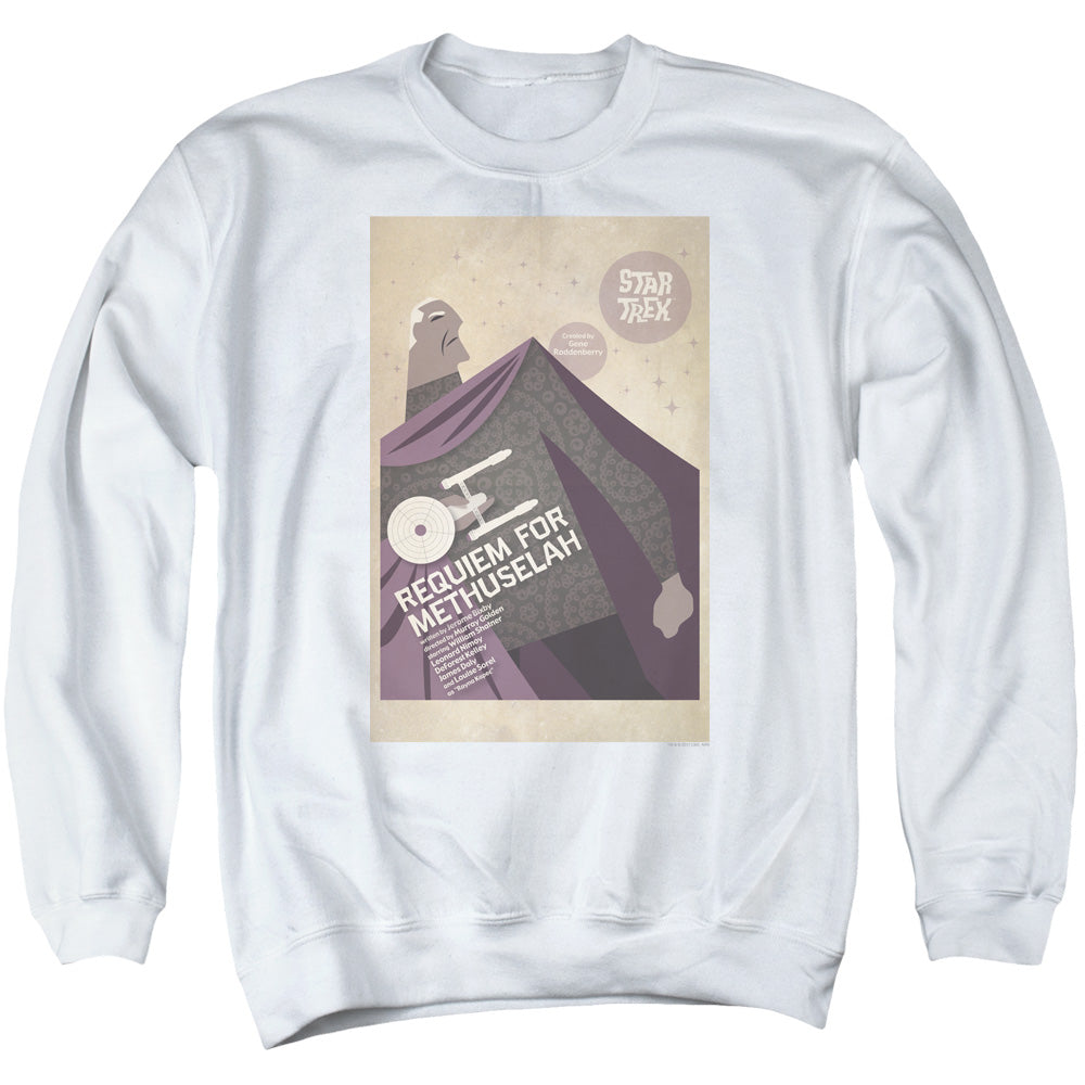 STAR TREK/TOS EPISODE 74 - ADULT CREWNECK SWEATSHIRT - WHITE