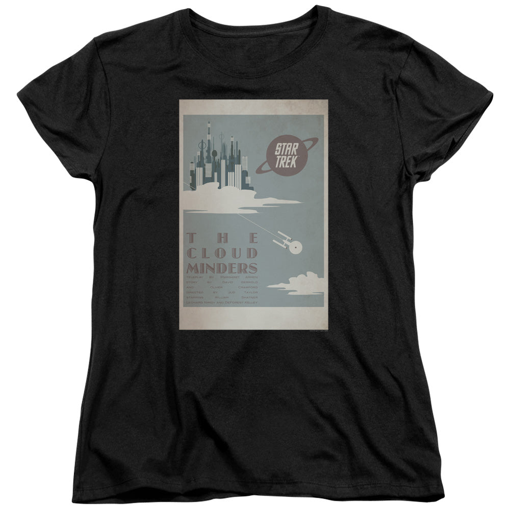 STAR TREK/TOS EPISODE 76 - S/S WOMENS TEE - BLACK