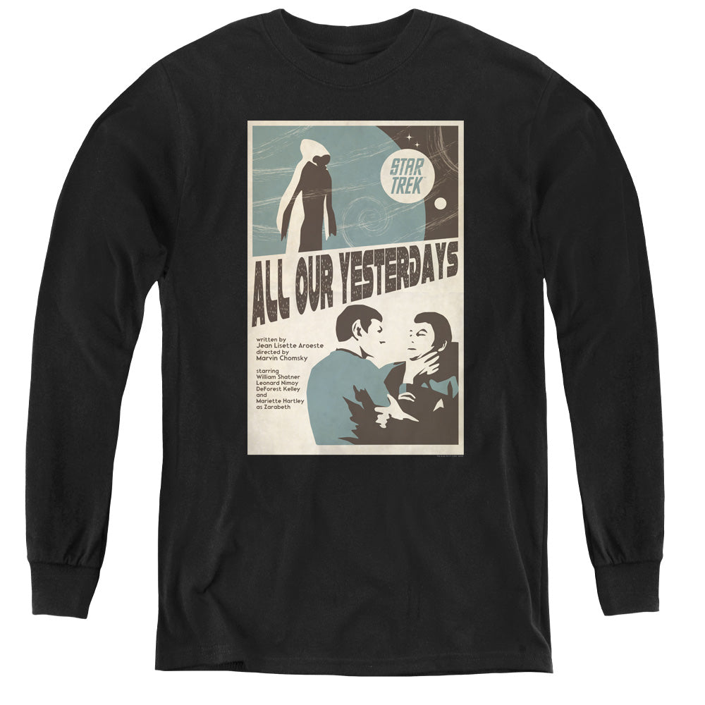 STAR TREK/TOS EPISODE 78 - YOUTH LONG SLEEVE TEE - BLACK