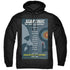 STAR TREK/TNG SEASON 1 EPISODE 1 - ADULT PULLOVER HOODIE - BLACK