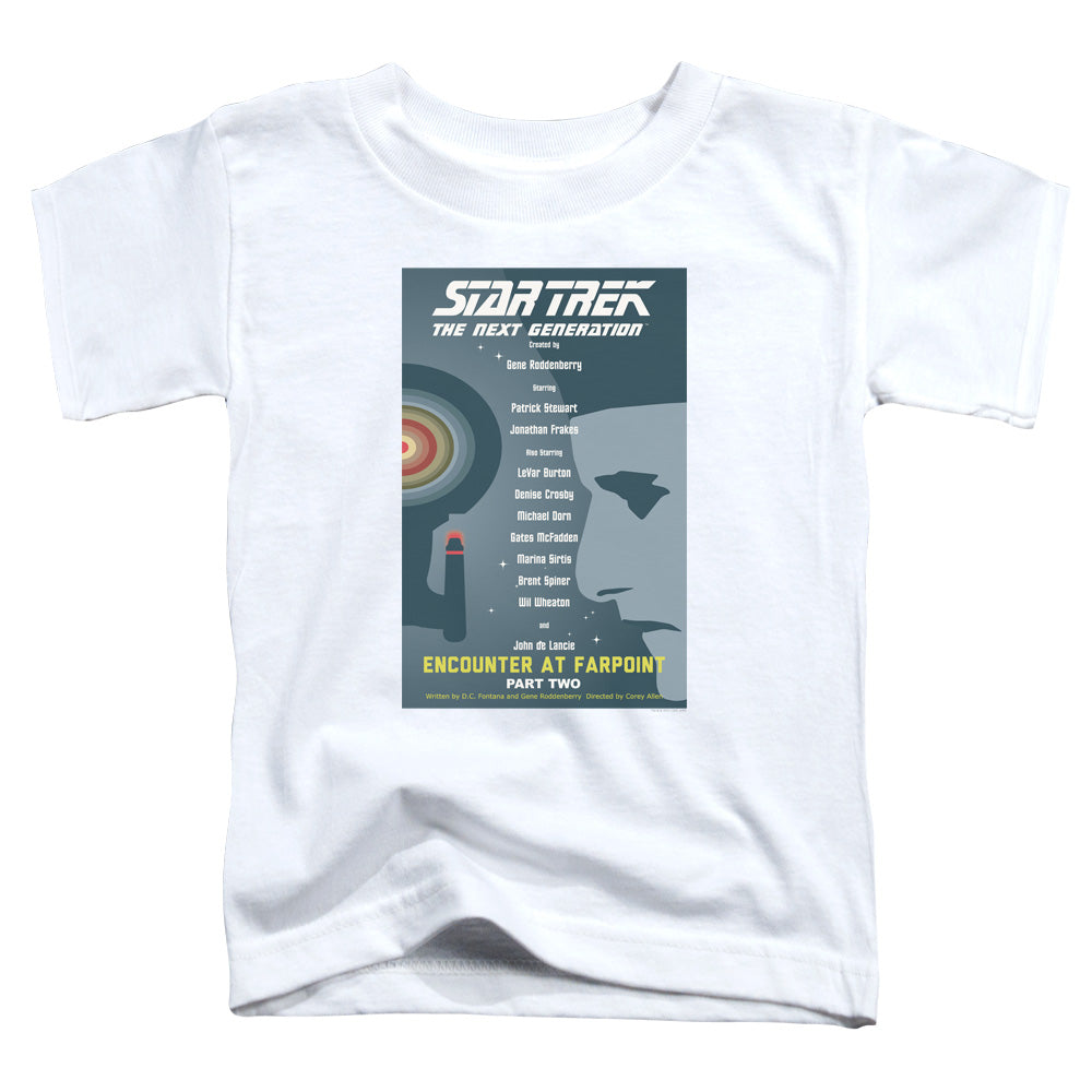 STAR TREK/TNG SEASON 1 EPISODE 2 - S/S TODDLER TEE - WHITE