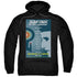 STAR TREK/TNG SEASON 1 EPISODE 2 - ADULT PULLOVER HOODIE - BLACK