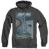 STAR TREK/TNG SEASON 1 EPISODE 2 - ADULT HEATHER HOODIE - BLACK