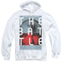 STAR TREK/TNG SEASON 1 EPISODE 9 - ADULT PULLOVER HOODIE - WHITE