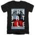 STAR TREK/TNG SEASON 1 EPISODE 9 - S/S ADULT V-NECK 30/1 - BLACK