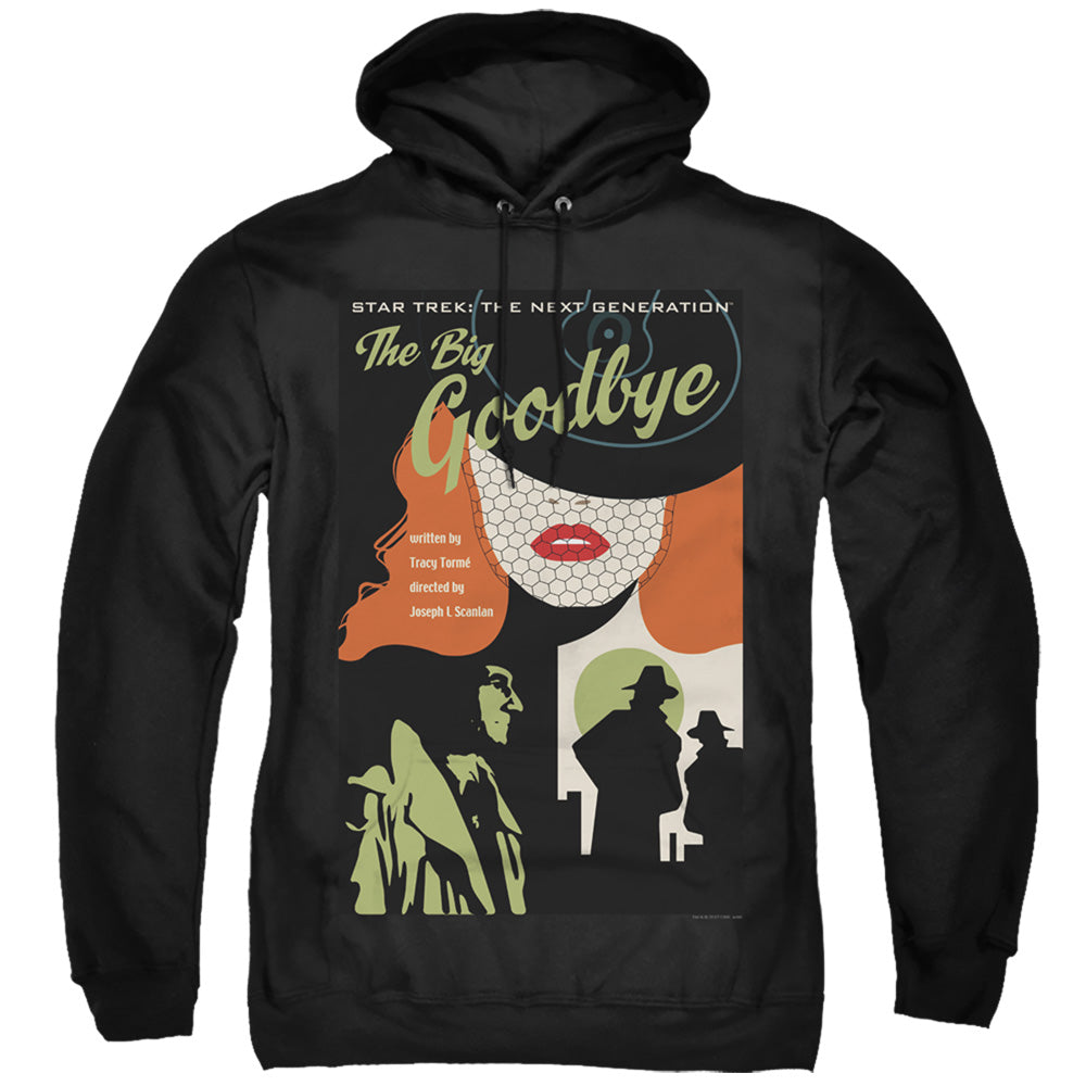 STAR TREK/TNG SEASON 1 EPISODE 12 - ADULT PULLOVER HOODIE - BLACK