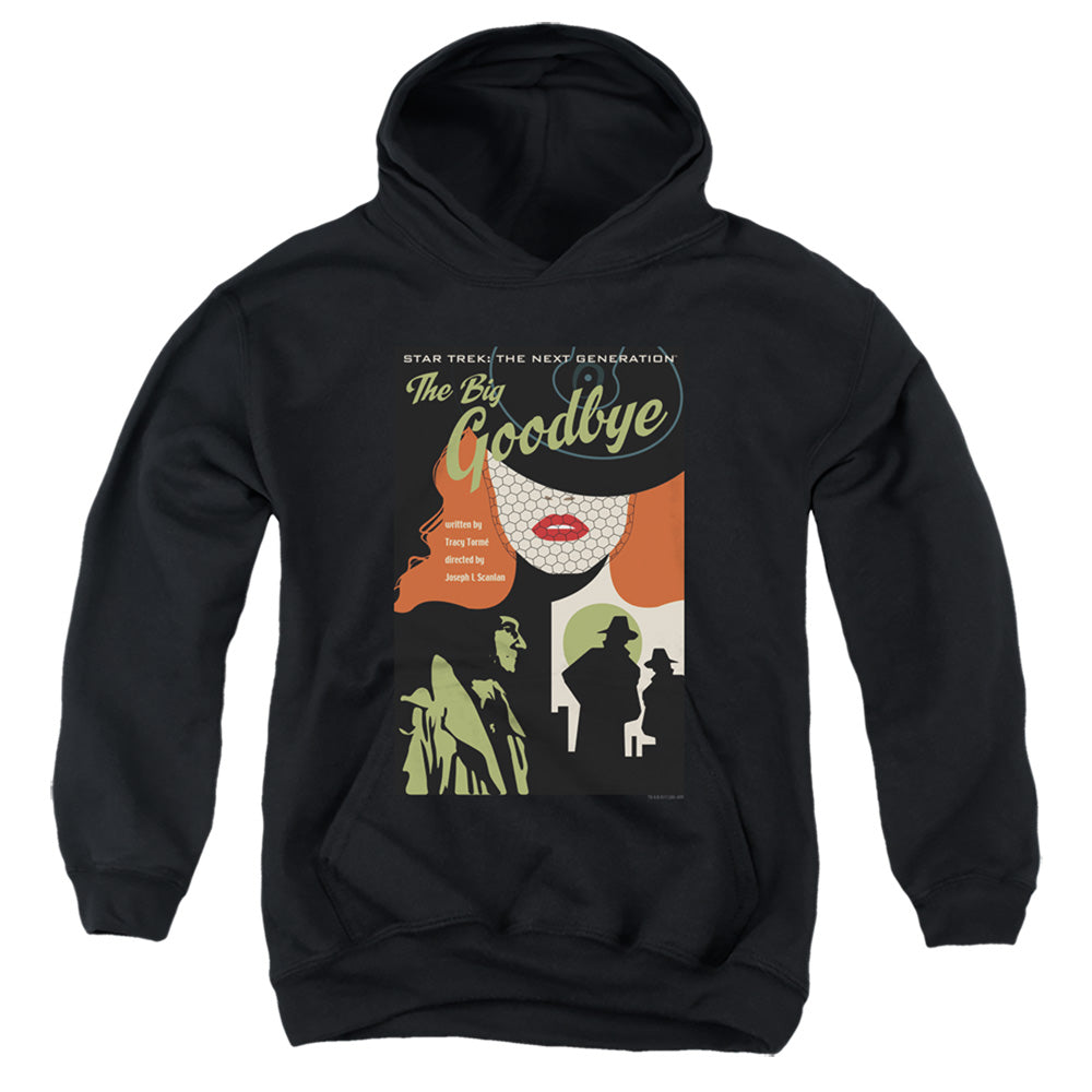 STAR TREK/TNG SEASON 1 EPISODE 12 - YOUTH PULLOVER HOODIE - BLACK