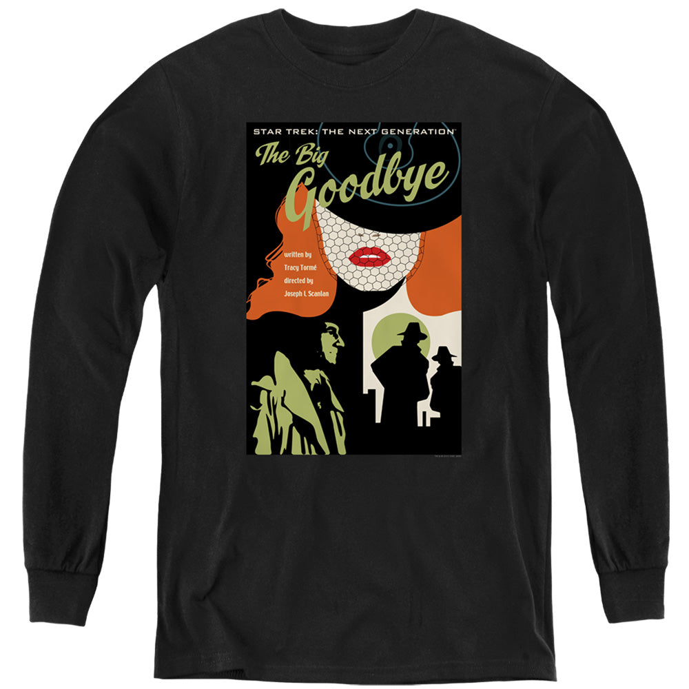STAR TREK/TNG SEASON 1 EPISODE 12 - YOUTH LONG SLEEVE TEE - BLACK