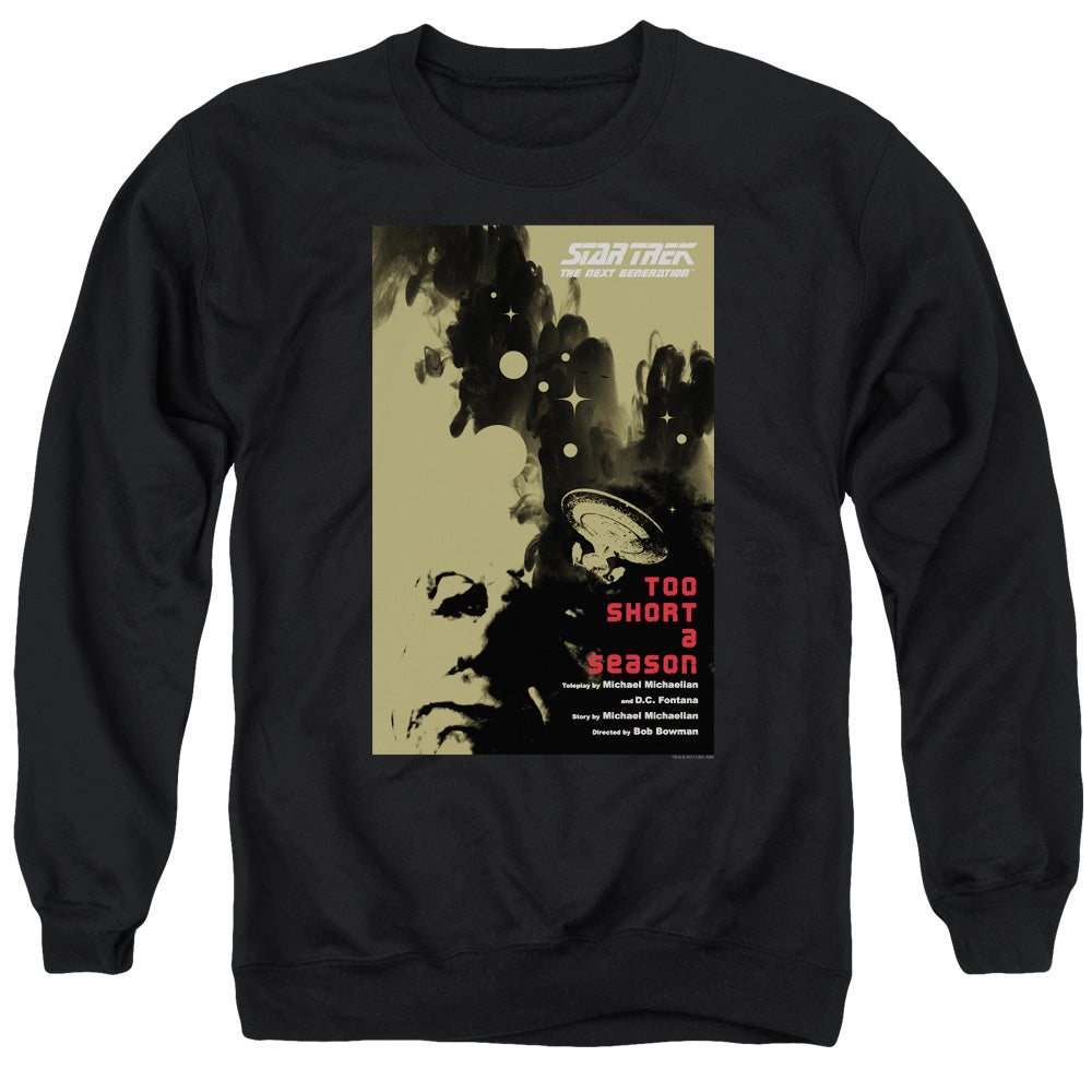 STAR TREK/TNG SEASON 1 EPISODE 16 - ADULT CREWNECK SWEATSHIRT - BLACK