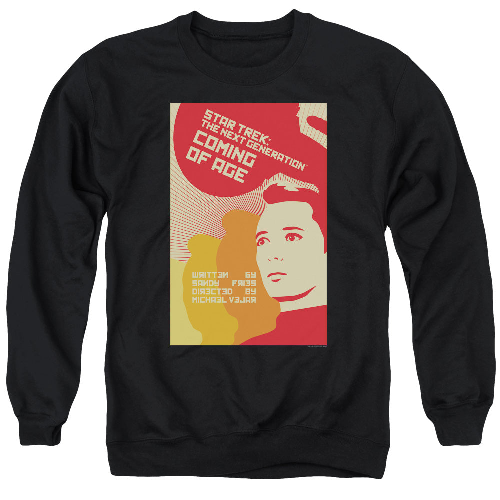 STAR TREK/TNG SEASON 1 EPISODE 19 - ADULT CREWNECK SWEATSHIRT - BLACK