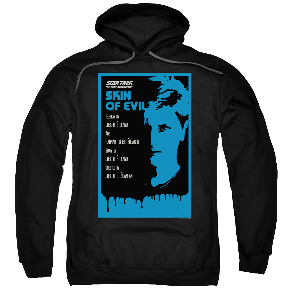 STAR TREK/TNG SEASON 1 EPISODE 23 - ADULT PULLOVER HOODIE - BLACK