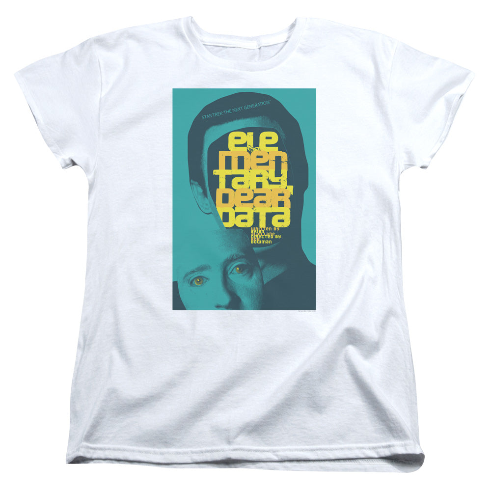 STAR TREK/TNG SEASON 2 EPISODE 3 - S/S WOMENS TEE - WHITE