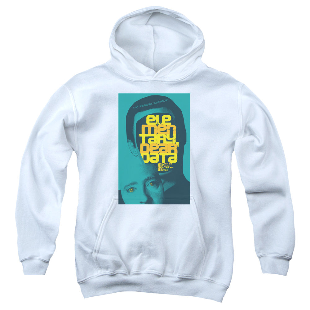 STAR TREK/TNG SEASON 2 EPISODE 3 - YOUTH PULLOVER HOODIE - WHITE