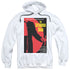 STAR TREK/TNG SEASON 2 EPISODE 4 - ADULT PULLOVER HOODIE - WHITE