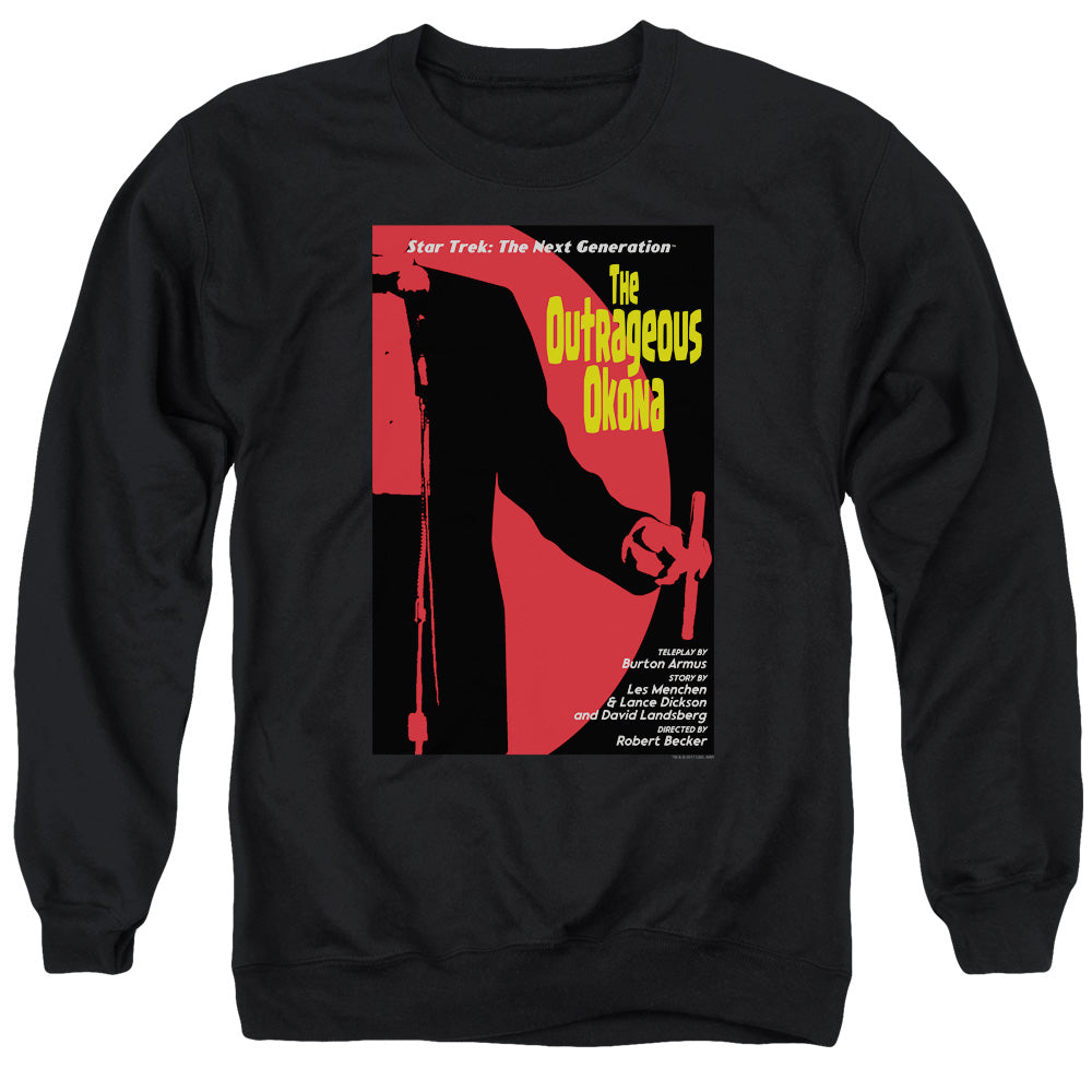STAR TREK/TNG SEASON 2 EPISODE 4 - ADULT CREWNECK SWEATSHIRT - BLACK