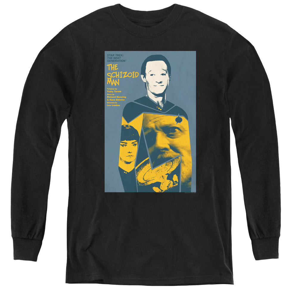 STAR TREK/TNG SEASON 2 EPISODE 6 - YOUTH LONG SLEEVE TEE - BLACK