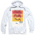 STAR TREK/TNG SEASON 2 EPISODE 7 - ADULT PULLOVER HOODIE - WHITE