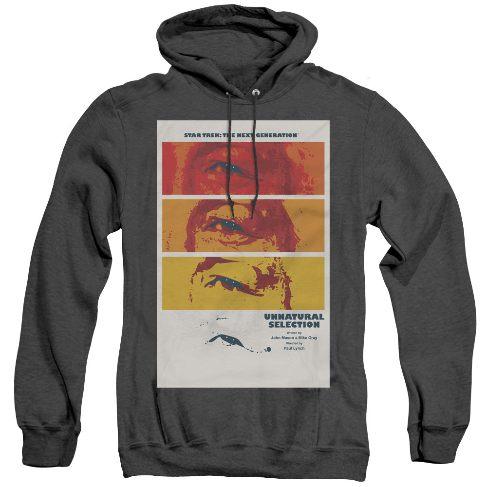 STAR TREK/TNG SEASON 2 EPISODE 7 - ADULT HEATHER HOODIE - BLACK