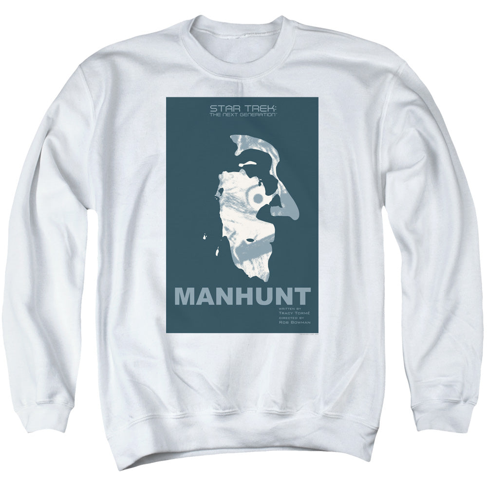 STAR TREK/TNG SEASON 2 EPISODE 19 - ADULT CREWNECK SWEATSHIRT - WHITE