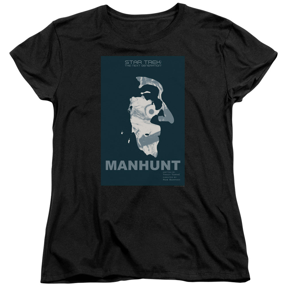 STAR TREK/TNG SEASON 2 EPISODE 19 - S/S WOMENS TEE - BLACK