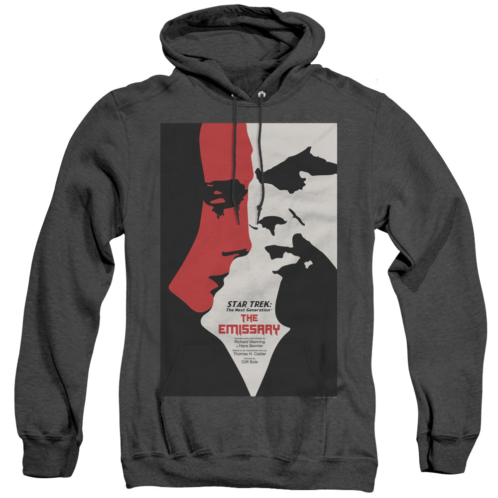 STAR TREK/TNG SEASON 2 EPISODE 20 - ADULT HEATHER HOODIE - BLACK