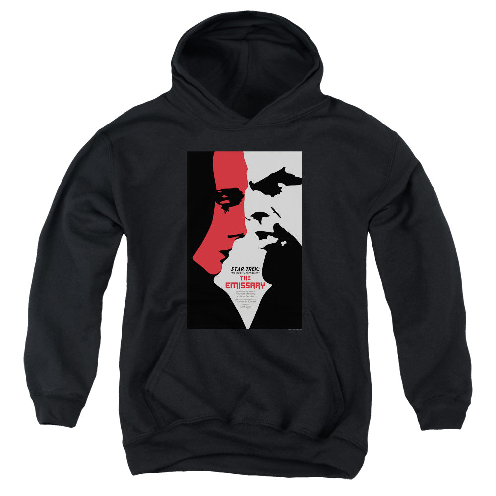 STAR TREK/TNG SEASON 2 EPISODE 20 - YOUTH PULLOVER HOODIE - BLACK