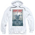 STAR TREK/TNG SEASON 3 EPISODE 1 - ADULT PULLOVER HOODIE - WHITE