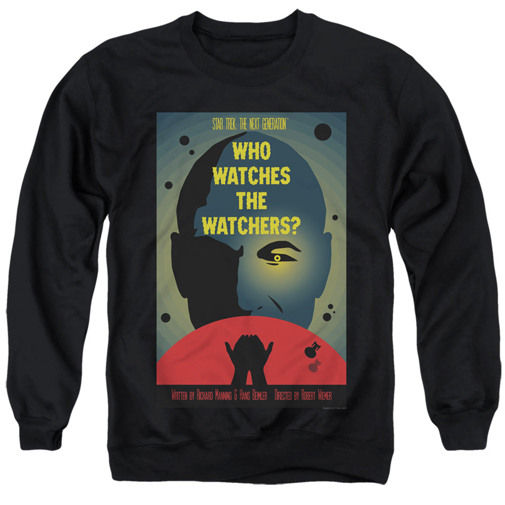 STAR TREK/TNG SEASON 3 EPISODE 4 - ADULT CREWNECK SWEATSHIRT - BLACK