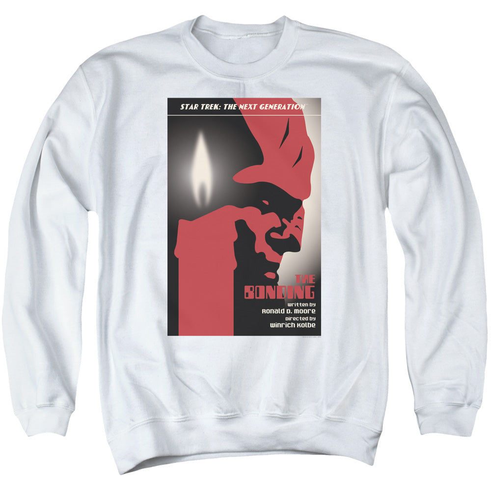 STAR TREK/TNG SEASON 3 EPISODE 5 - ADULT CREWNECK SWEATSHIRT - WHITE