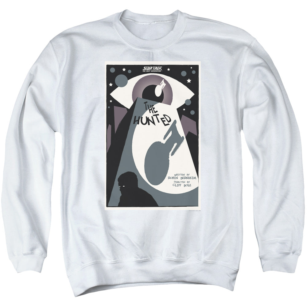 STAR TREK/TNG SEASON 3 EPISODE 11 - ADULT CREWNECK SWEATSHIRT - WHITE
