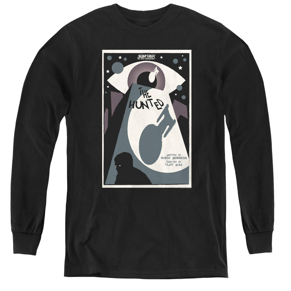STAR TREK/TNG SEASON 3 EPISODE 11 - YOUTH LONG SLEEVE TEE - BLACK