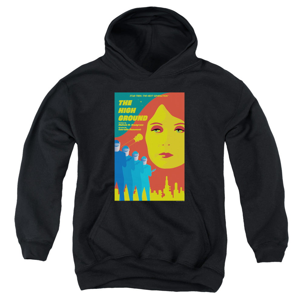STAR TREK/TNG SEASON 3 EPISODE 12 - YOUTH PULLOVER HOODIE - BLACK