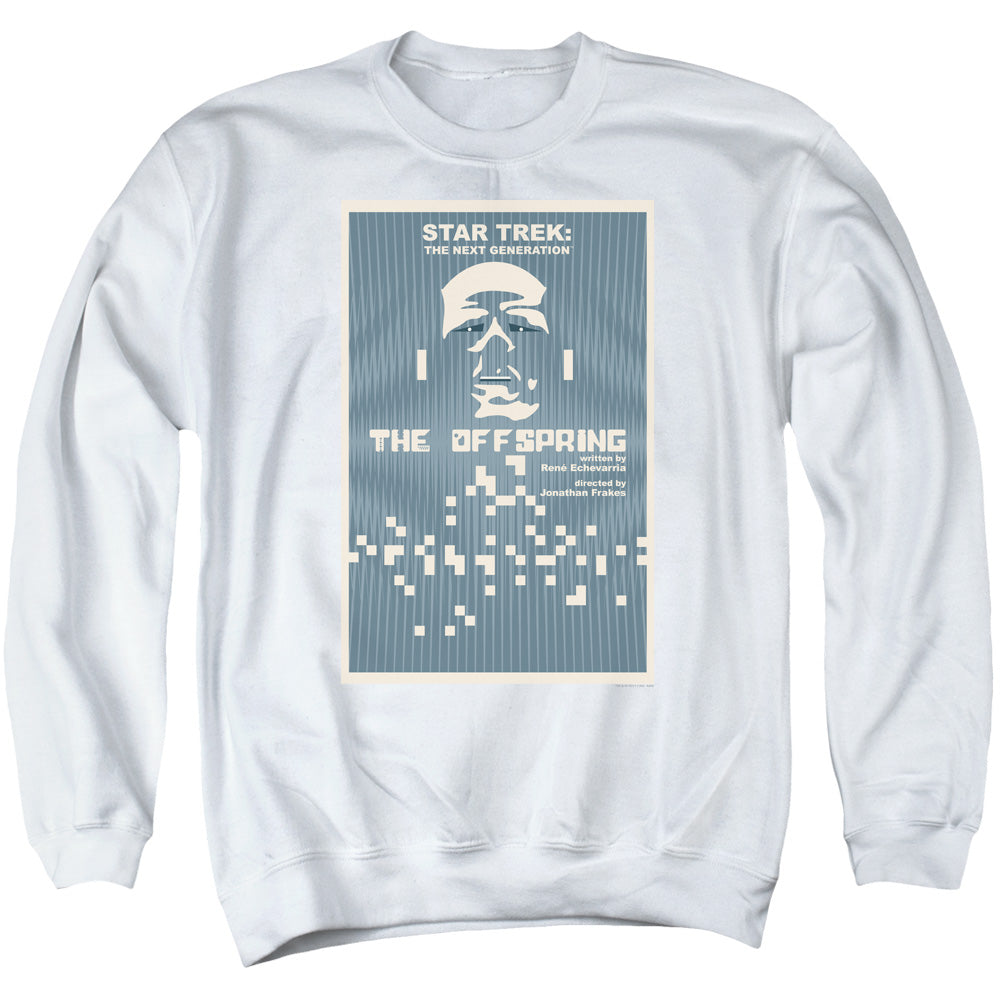 STAR TREK/TNG SEASON 3 EPISODE 16 - ADULT CREWNECK SWEATSHIRT - WHITE
