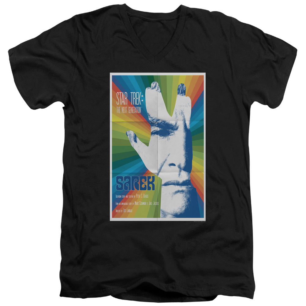STAR TREK/TNG SEASON 3 EPISODE 23 - S/S ADULT V-NECK 30/1 - BLACK