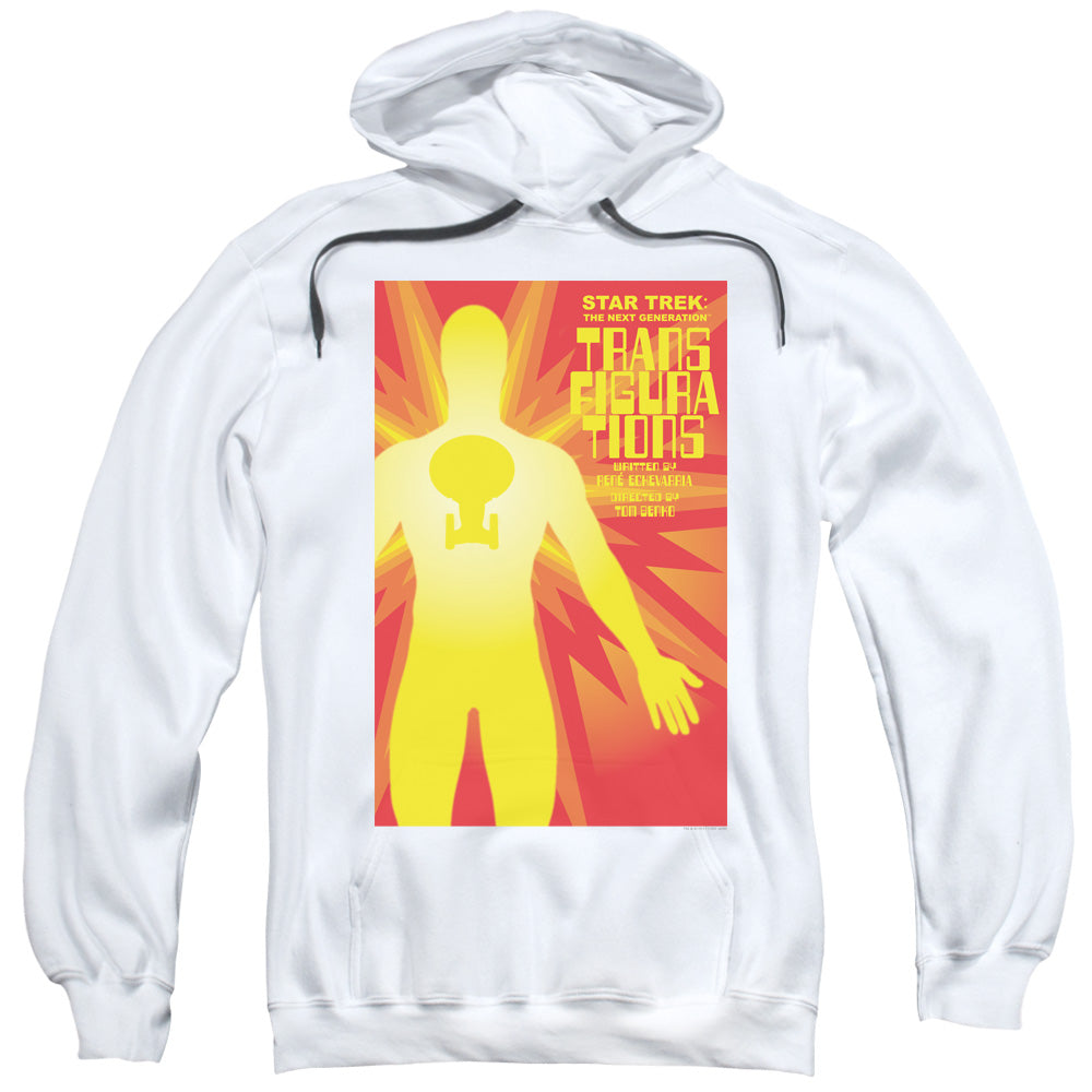 STAR TREK/TNG SEASON 3 EPISODE 25 - ADULT PULLOVER HOODIE - WHITE