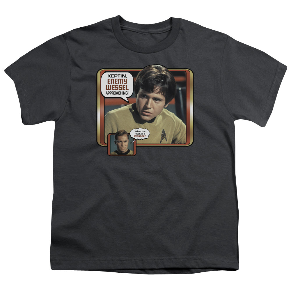 STAR TREK/ENEMY WESSEL - S/S YOUTH 18/1 - CHARCOAL