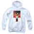 STAR TREK/TNG SEASON 4 EPISODE 1 - YOUTH PULLOVER HOODIE - WHITE