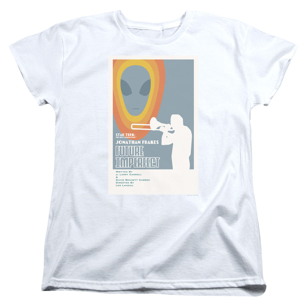 STAR TREK/TNG SEASON 4 EPISODE 8 - S/S WOMENS TEE - WHITE