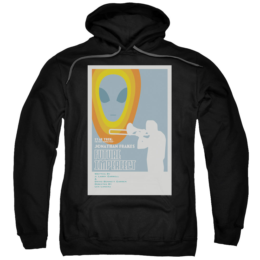 STAR TREK/TNG SEASON 4 EPISODE 8 - ADULT PULLOVER HOODIE - BLACK