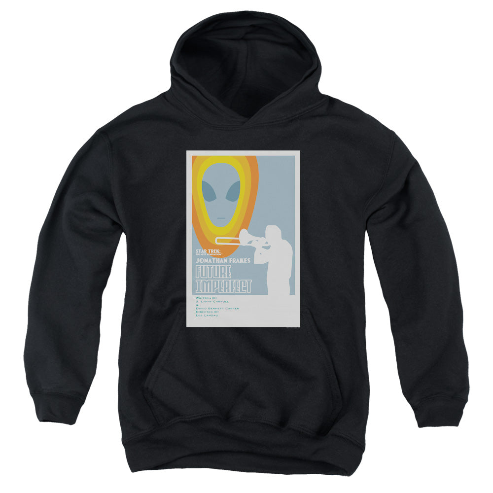 STAR TREK/TNG SEASON 4 EPISODE 8 - YOUTH PULLOVER HOODIE - BLACK