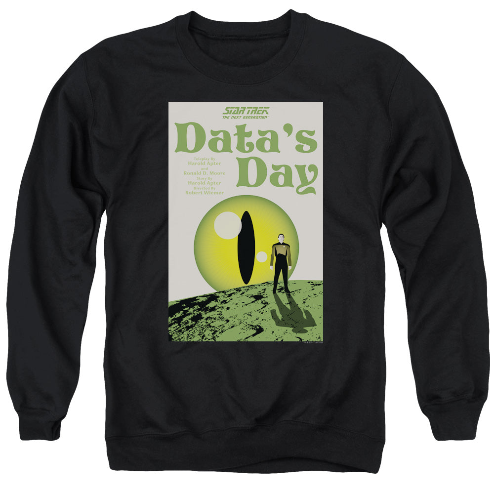 STAR TREK/TNG SEASON 4 EPISODE 11 - ADULT CREWNECK SWEATSHIRT - BLACK