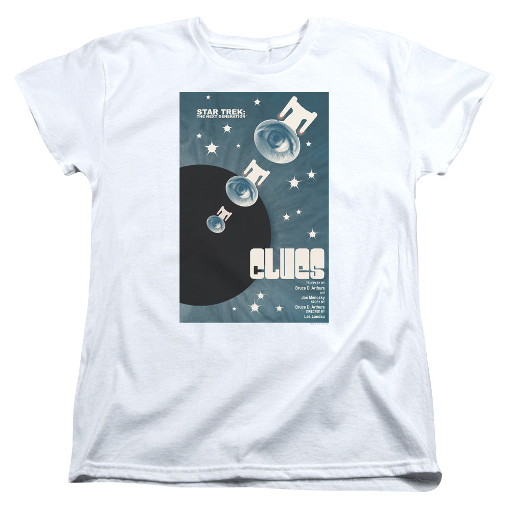 STAR TREK/TNG SEASON 4 EPISODE 14 - S/S WOMENS TEE - WHITE