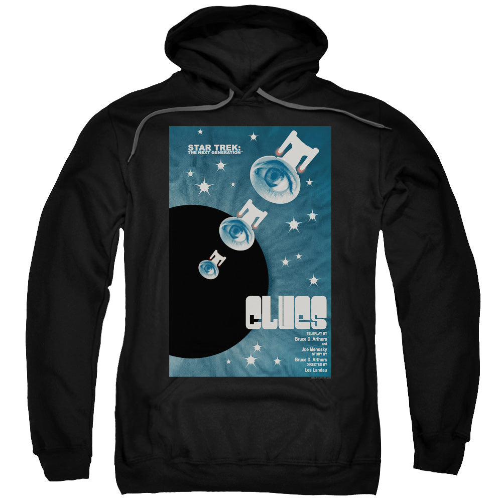 STAR TREK/TNG SEASON 4 EPISODE 14 - ADULT PULLOVER HOODIE - BLACK