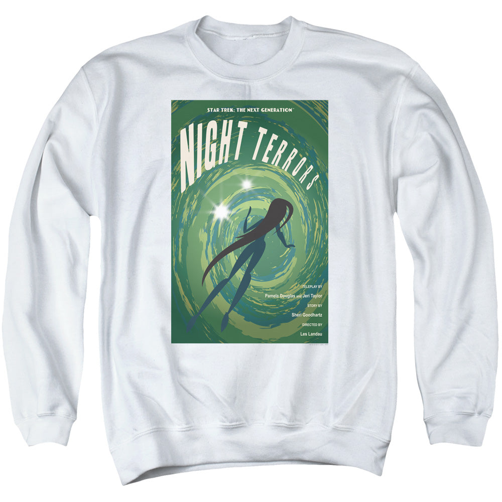 STAR TREK/TNG SEASON 4 EPISODE 17 - ADULT CREWNECK SWEATSHIRT - WHITE