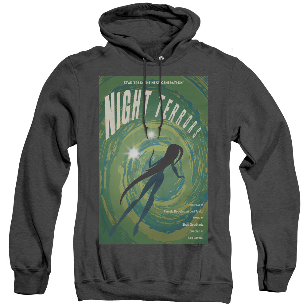 STAR TREK/TNG SEASON 4 EPISODE 17 - ADULT HEATHER HOODIE - BLACK